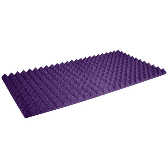 Auralex 2PYR24PUR 2 in Studiofoam Pyramid 2x4 12-pack Purple
