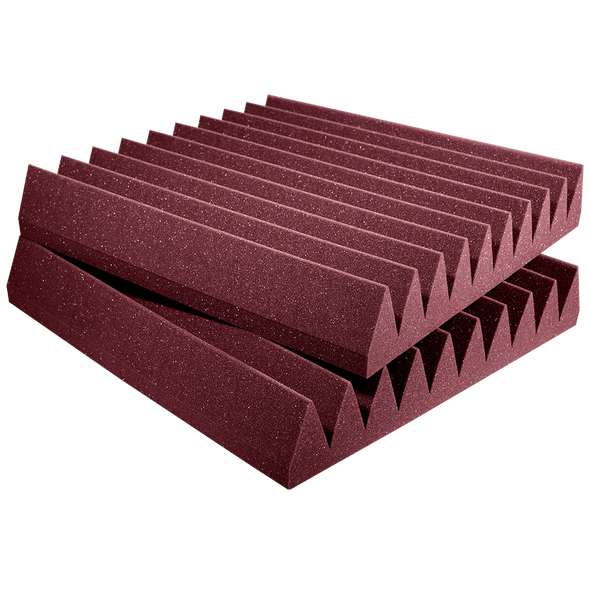 Auralex 4SF22BUR-HP 4 in Studiofoam Wedge 2x2 6-pack Burgundy