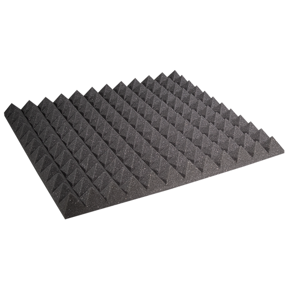 Auralex 2PYR22CHA-HP 2 in Studiofoam Pyramid 2x2 12-pack Charcoal