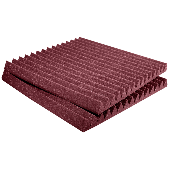 Auralex 2SF22BUR-HP 2 in Studiofoam Wedge 2x2 12-pack Burgundy