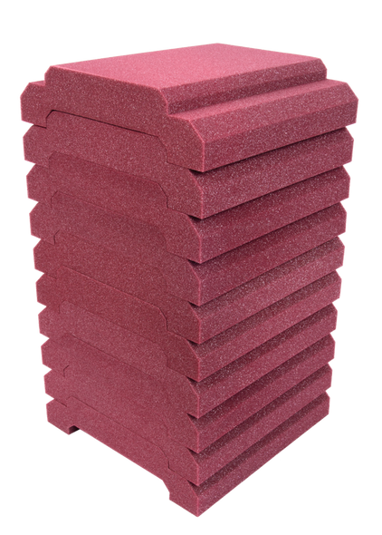 Auralex ROYALE11BUR-10PK WaveCave Royale