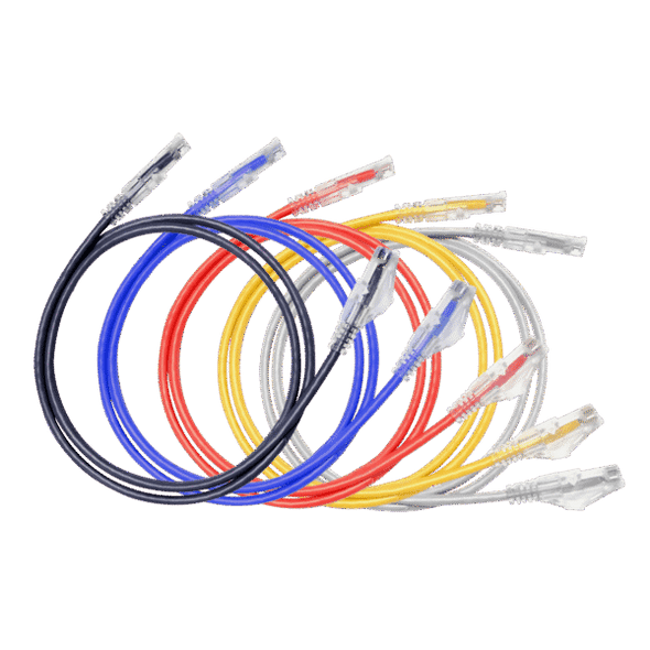 Hosa CAT-605S-10PK-WH CAT6 Slim, 28 AWG, 5 ft ANSI/TIA-568.2-D WHITE