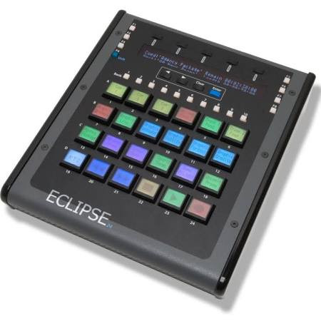 JL Cooper Eclipse24-Midnight 24 Keyswitch Tactile Command Palette w/ USB & Ethernet Broadcast