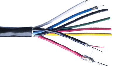 Liberty Cable RGB6C/22-2P-PLN Black RGB Projector net 6 x 26 AWG stranded mini high resolution coaxes and 2 x 22 AWG 1 pair audio composite plenum cable