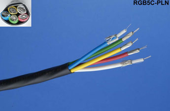 Liberty Cable RGB5C-PLN-500 RGB CBL 5X26 MHR CL2P BLK