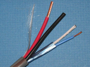 Liberty Cable LLINX-U-HP Grey OEM systems Universal Control 22 AWG 1 pair shielded and 12 AWG 2 conductor composite cable