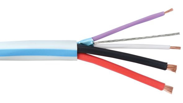 Liberty Cable LUTRON-P-QSC White OEM systems lighting control for Lutron Quantum QSH-CBLP-M equal plenum cable