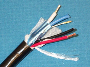 Liberty Cable LLINX-U-DB Black OEM systems Universal Control 22 AWG 1 pair shielded and 18 AWG 2 conductor composite direct burial cable