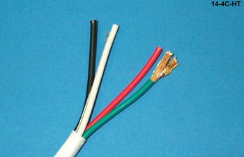 Liberty Cable 14-4C-HT White HomeTrax Economy 14 AWG 4 conductor speaker cable
