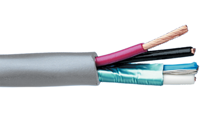 Liberty Cable LLINX-U-P Grey OEM systems Universal Control 22 AWG 1 pair shielded and 18 AWG 2 conductor composite plenum cable
