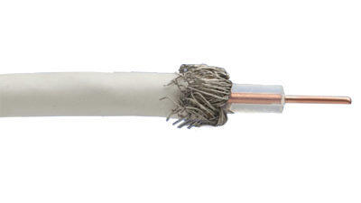 Liberty Cable RG58-CMP-WHT White Microwave and Wireless RF195 RG58 solid dual shield plenum cable