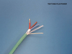 Liberty Cable TEKTONE-PLN-POWER Light Green Nurse Call power 18 AWG 3 conductor shielded plenum cable