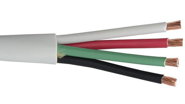 Liberty Cable 16-4C-P-BLK Black Commercial grade general purpose 16 AWG 4 conductor plenum cable