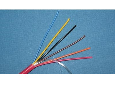 Liberty Cable 18-6C-FPLR-RED Red Fire Alarm signaling and control 18 AWG 6 conductor cable