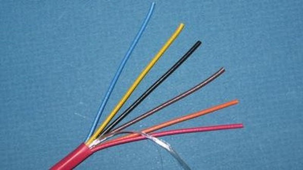 Liberty Cable 18-6C-FPLR-RED-500 Red Fire Alarm signaling and control 18 AWG 6 conductor cable