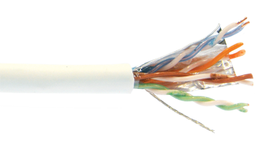 Liberty Cable 24-4P-P-L5SH-GRN Green Category 5e F/UTP EN series plenum 24 AWG 4 pair shielded cable