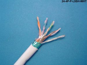 Liberty Cable 24-4P-P-L5SH-WHT White Category 5e F/UTP EN series plenum 24 AWG 4 pair shielded cable