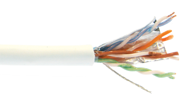 Liberty Cable 24-4P-P-L5SH-YEL Yellow Category 5e F/UTP EN series plenum 24 AWG 4 pair shielded cable