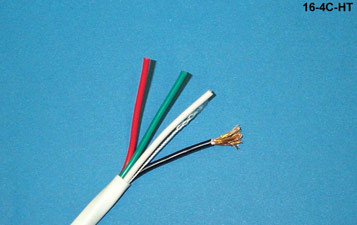 Liberty Cable 16-4C-HT White HomeTrax Economy 16 AWG 4 conductor speaker cable