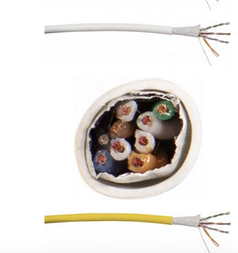 Liberty Cable 24-4P-L6SH-BLK Black Category 6 F/UTP EN series 23 AWG 4 pair shielded cable