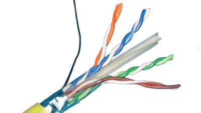 Liberty Cable 24-4P-L6SH-YEL Yellow Category 6 F/UTP EN series 23 AWG 4 pair shielded cable