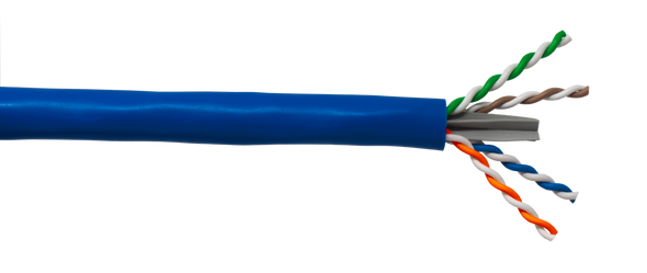 Liberty Cable 24-4P-L6A-WHT-RAN Category 6A U/UTP EN series 23 AWG 4 pair unshielded cable