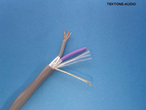 Liberty Cable TEKTONE-AUDIO Grey Nurse Call Audio 18 AWG 2 conductor shielded cable