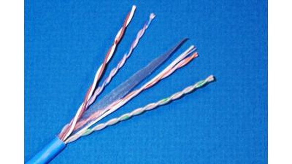 Liberty Cable 24-4P-P-L6-EN-BLU-BX Blue Category 6 U/UTP EN series 23 AWG 4 pair unshielded cable