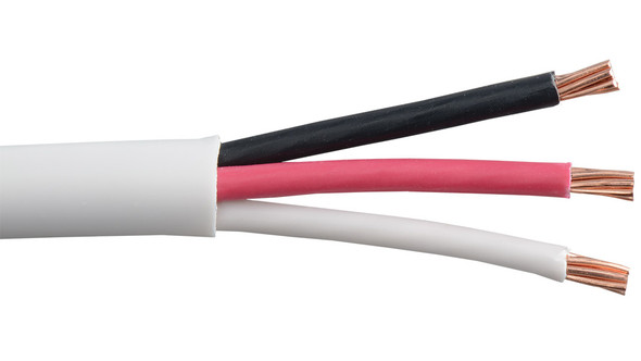 Liberty Cable 18-3C-P-WHT-500 Commercial grade general purpose 18 AWG 3 conductor plenum cable