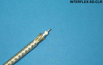 Liberty Cable INTERFLEX-SD-CLR Clear Serial digital RG59 dual shield transluscent 4.5 GHz coaxial cable