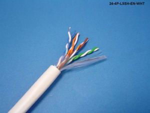 Liberty Cable 24-4P-L5SH-EN-WHT White Category 5e F/UTP EN series 24 AWG 4 pair shielded cable
