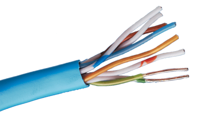 Liberty Cable 24-4P-P-L5-EN-YEL Yellow Category 5e U/UTP EN series 24 AWG 4 pair unshielded cable