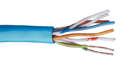 Liberty Cable 24-4P-P-L5-EN-BLK Black Category 5e U/UTP EN series 24 AWG 4 pair unshielded cable