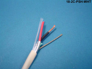 Liberty Cable 18-2C-PSH-BLK Black 18 AWG 2 conductor plenum shielded cable 1000FT