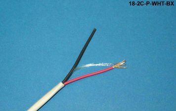 Liberty Cable 18-2C-P-WHT-BX COMMERCIAL 18/2 CMP WHITE