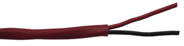 Liberty Cable 18-2C-FPLP-RED-BX Fire Alarm signaling and control 18 AWG 2 conductor cable