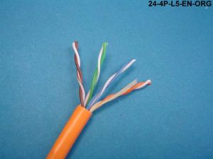 Liberty Cable 24-4P-L5-EN-ORG Orange Category 5e U/UTP EN series 24 AWG 4 pair unshielded cable
