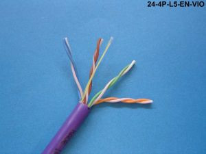Liberty Cable 24-4P-L5-EN-VIO Violet Category 5e U/UTP EN series 24 AWG 4 pair unshielded cable