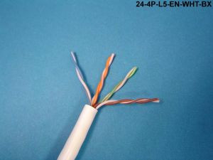 Liberty Cable 24-4P-L5-EN-WHT-BX White Category 5e U/UTP EN series 24 AWG 4 pair unshielded cable