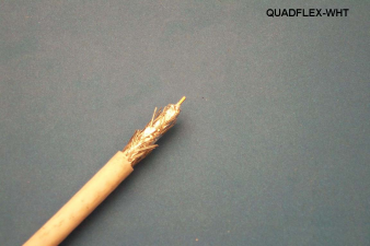Liberty Cable QUADFLEX-WHT White RG6 CCS Quad Shielded RF Video 3.0 GHz cable