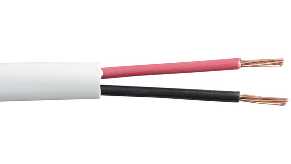Liberty Cable 22-2C-P-WHT-BX White Commercial grade general purpose 22 AWG 2 conductor plenum cable