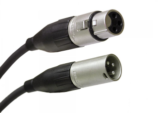 Liberty Cable SQ-XLRM-F-35 35 ft Tactical Microphone and audio XLR 3-pin male to female cable