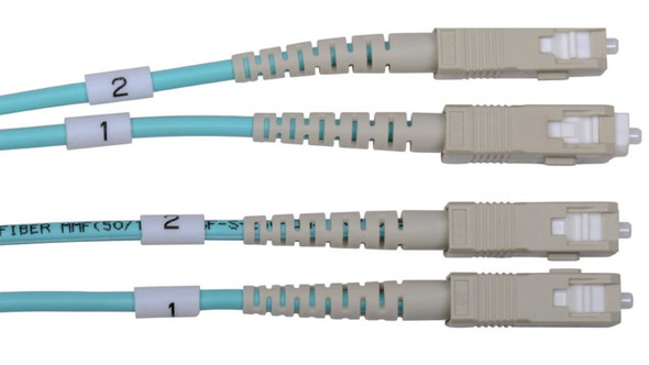 Liberty Cable DOM3NSCSC-003M 10 ft Stronger, Safer, Faster (SSF) Lifetime Fiber Optic Patch cable OM3 Laser Optimized Multimode SC-SC
