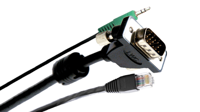 Liberty Cable E-MVGAANM-M-6 6 ft Micro VGA and Audio with Ethernet single cable solutions