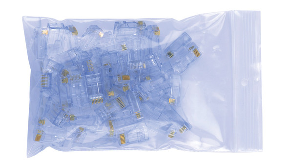 Liberty Cable 100010LW Category 6 EZ-RJ45 plugs in a 50-pack