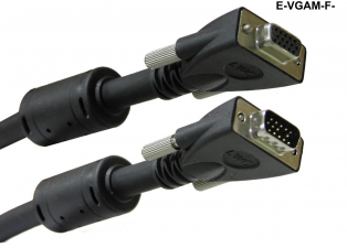 Liberty Cable E-VGAM-F-10 10 ft Premium Molded EDID compliant VGA cable