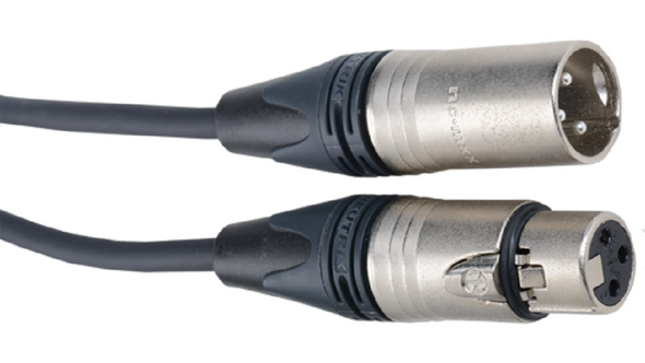 Liberty Cable SQ-XLRM-F-3 3 ft Tactical Microphone and audio XLR 3-pin male to female cable