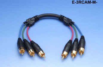 Liberty Cable E-3RCAM-M-25 25 ft Component Video Tripex RCA cable for permanent installations