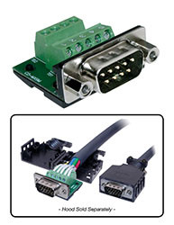 Liberty Cable CD-MX9M MaxBlox D-SUB Termination System Male DB9