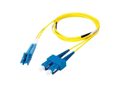Liberty Cable DSMLCSC-001M 3.28 ft Duplex Fiber Optic Patch cable OS1 Single Mode LC-SC